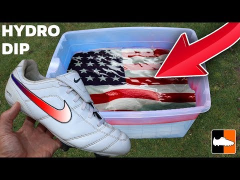 How To Hydro Dip 🇺🇸 Flags & Nike Soccer Shoes
