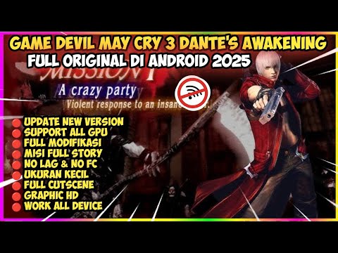 Game Devil May Cry 3 Dante's Awakening Ps2 AETHERSX2 Android Offline Terbaru 2025