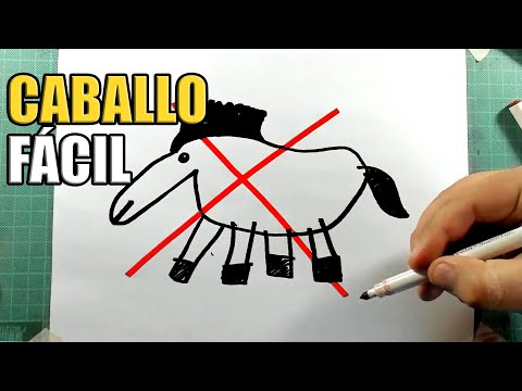 Cómo Dibujar un Caballo Paso a Paso FÁCIL