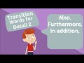 Supporting Details and Transition Words