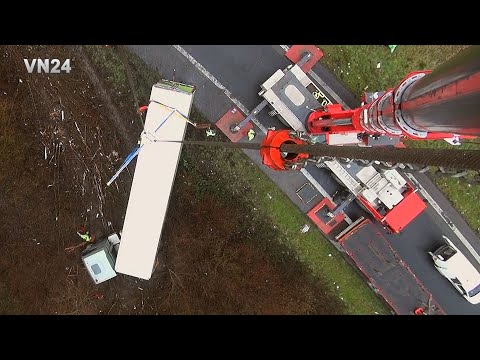 19.02.2023 - VN24 - Sattelzug schleudert in einen Graben - Bergungsleiter Matthias im Einsatz