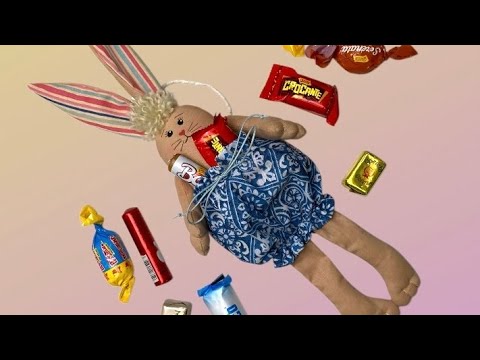 Coelho fofinho porta bombom