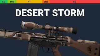 G3SG1 Desert Storm Wear Preview
