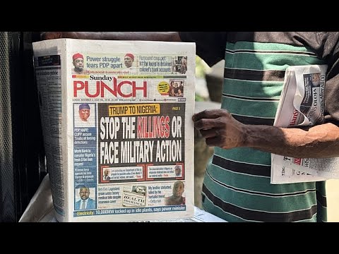 YouTube video thumbnail: Lagos Residents React to Trump’s Threat of Military Action Against Nigeria