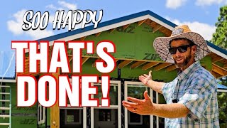 FINALLY Done With This! Standing Seam Metal Roof Install On Our Cabin Homestead