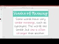 Exploring Shades of Meaning in Language