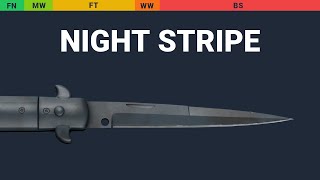 Stiletto Knife Night Stripe Wear Preview
