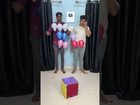 Roll Dice 🎲 With Multi Colour Pop Balloon Challenge #shorts