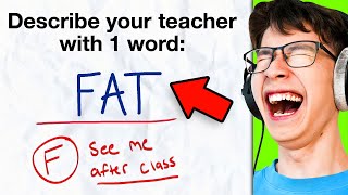 Reacting to FUNNIEST Kid Test Answers