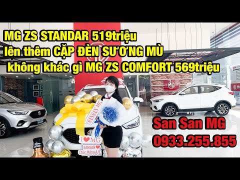 Bán MG ZS Standard 2021, giảm giá tiền mặt - tặng bảo hiểm vật chất -  Tư vấn 24/7 San San MG