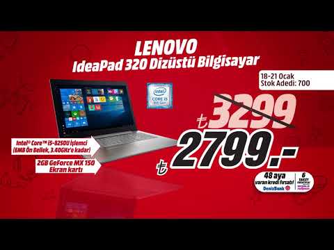 (TURKISH) Lenovo Ideapad 320 Dizüstü Bilgisayar Sömestir Tatiline Özel Sadece 2799 TL