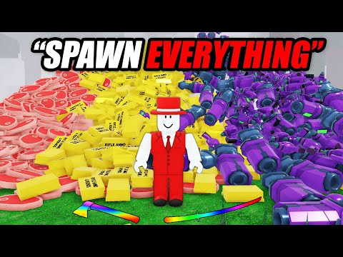 Using ADMIN to Spawn EVERYTHING in 99 Nights in the Forest!