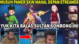 CEWEK SULTAN PAMER SKIN MAHAL DEPAN STREAMER INI , OK Lah BOS AUTO LOCK - MOBILE LEGENDS