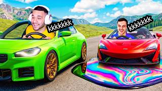 TROLEI MEU AMIGO com ÓLEO na PISTA! BeamNG.drive