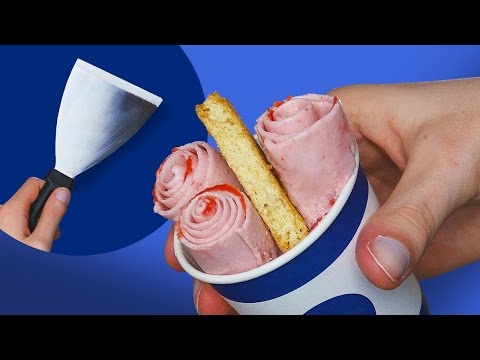 Faire de la glace roulée