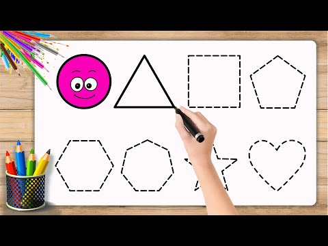Learn Shapes, Colours , Educational video for Kids | shapes colouring Preschool Learning for toddler