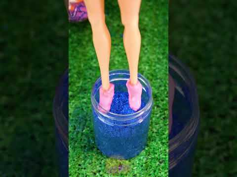 Transformasi Glam Barbie 💄🌈 Rantai & Aksesori Kepala yang Mempesona! #gadget #hack