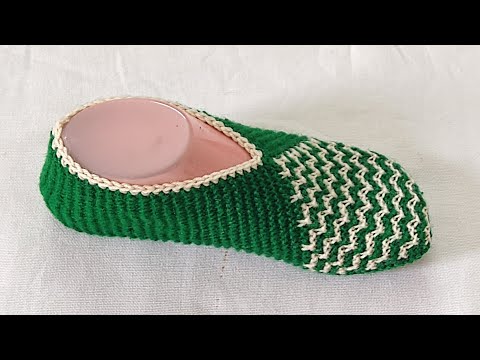 New design very easy making booties slippers Socks