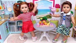 Setting Up My Colorful Doll Kitchen!