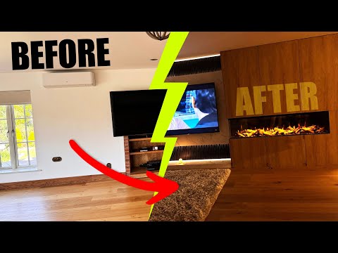 Building My Dream Funky Media Wall ... with Hidden Time Capsule Room! 😱