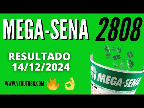 🍀 Resultado Mega-Sena 2808, resultado da mega-sena de hoje concurso 14/12