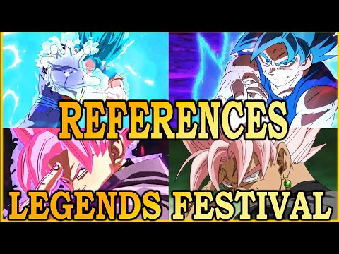 Vegetto Blue and Goku Black together again! DB Legends Festival References