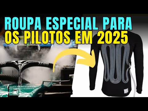 F1 2025 - PILOTOS USARÃO ROUPA ESPECIAL PARA CORRIDAS EM ALTA TEMPERATURA | KIT DE RESFRIAMENTO