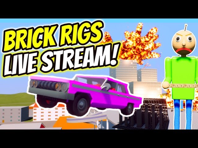 BRICK RIGS LIVE STREAM WITH FANS ? | Lego Live Stream | OPEN SERVER Live Brick Rigs Gameplay