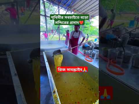 মহা প্রসাদ ❤️ পৃথিবীর সবচাইতে বড়ো মন্দিরের🙏 #minivlog #shorts #vlog#iskon#trending #ytshorts#viral