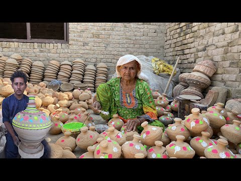 Peaceful Village Life in Pakistan | Clay Pots making by Hands | oddly Satisfying
