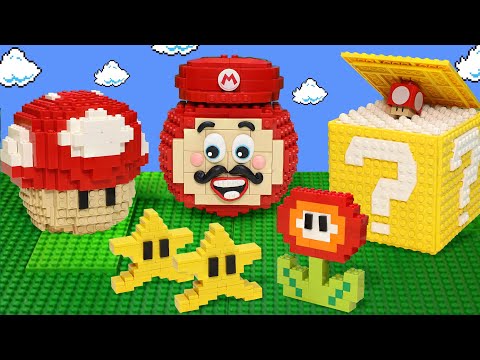 LEGO World : Beat Super Mario Bros with Food - Stop Motion Cooking ASMR