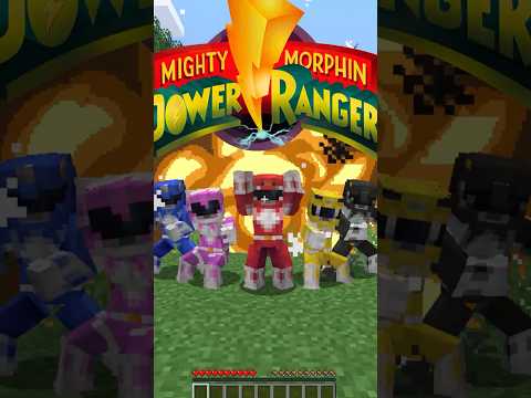 Minecraft, Pero Controlo a los POWER RANGERS #shorts