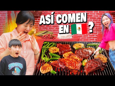 COREANA REACCIONA A SU PRIMERA CARNE ASADA, NO LO PODÍA CREER!! l Chingu Amiga