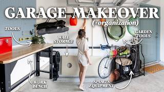 DIY GARAGE MAKEOVER | Garage Organization + Storage Ideas