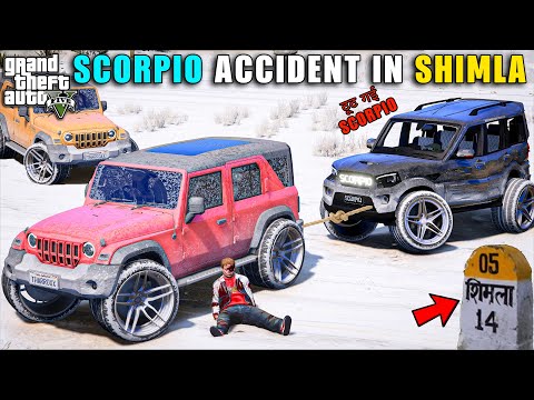 दोबारा फिर वही नुक़सान !! 😞 SCORIO BIGGEST ACCIDENT IN SHIMLA | GTA V GAMEPLAY | GTA 5