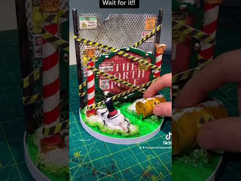Making a Miniature Radioactive Christmas!! #shorts #youtubeshorts