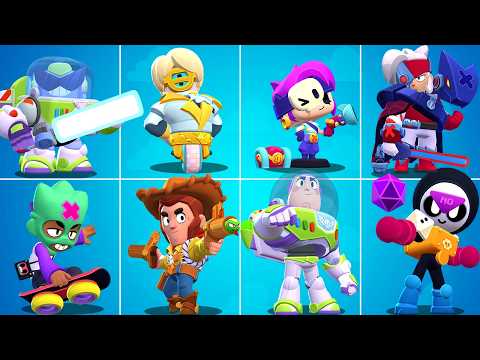 NEW! BUZZ LIGHTYEAR, 2 BRAWLERS & ALL SKINS ANIMATIONS