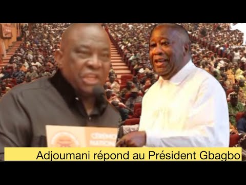 Réponse  d’Adjoumani au Président Gbagbo, ne ratez pas