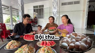 Bội Thu Trứng Vịt, Bạc Hà, Mồng Tơi, Cải Lên Xanh Mướt, Xào Hủ Tiếu Vầy Ăn Rất Ngon 