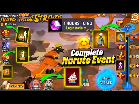 Free Fire X Naruto Event In Free Fire🤯|Less is More Event |Free Fire New Event | Ff New Event Today