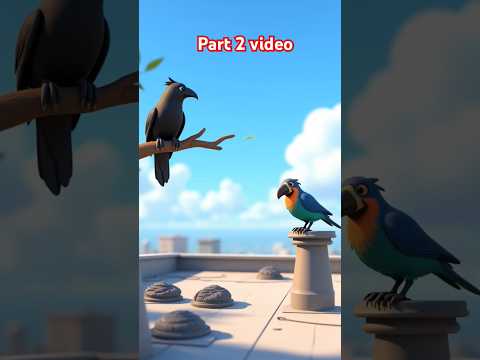 कोवा और तोते के बिच झगड़ा| part-2 #youtubeshorts #cartoon#shorts