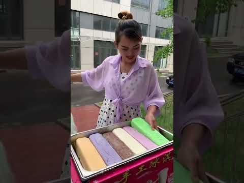 Ice Cream Rolls N1| ice cream | ice cream on Street-رول آيس ك#MyYouTubeRecipe#Shorts