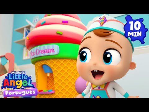 Minha Máquina de Sorvete 🍦🤩🍨 | Little Angel Português | Historinhas e Músicas Infantis