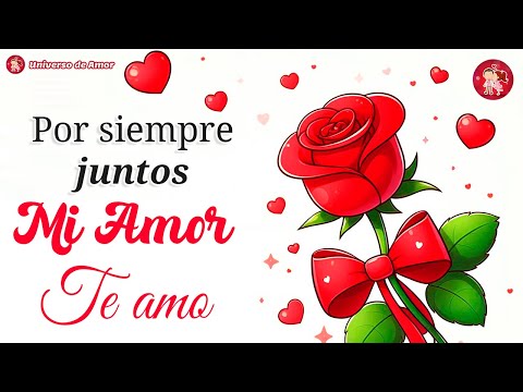 ❤️🌹 Por siempre juntos, amor mío ¡TE AMO! 💝 Estas lindas palabras de amor son para ti ❤️🌹