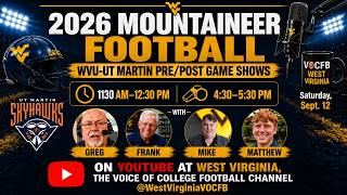 WVU-UT Martin Postgame LIVE with Guest Mike Fox