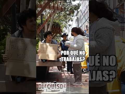 Vagabundo a d i c t o pidiendo dinero para chelas