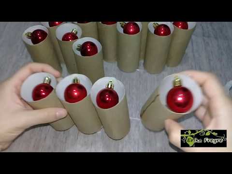 MINI ARVORE DE NATAL COM RECICLAGEM