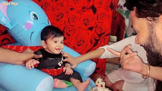 Maanu ka अन्नप्राशन संस्कार 🥳🤩🥳 @KristalSunny