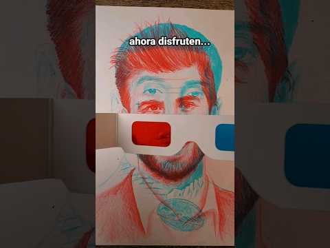 Anuel me pido que lo DIBUJE y hago 2 dibujos en uno #3D