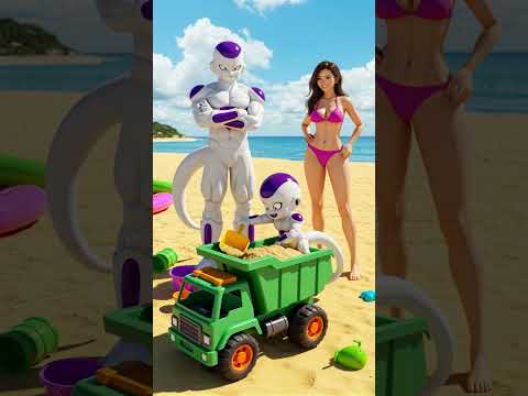 Dragon Ball Story: Frieza steals kid goku's truck